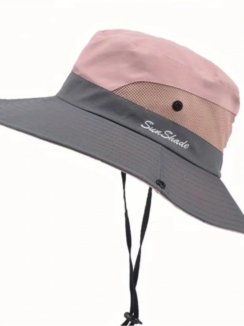 Kids Wide-Brim Bucket Hat - Blue & Pink Options